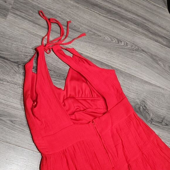 Miami For Francesca's Red Tiered Mini Dress - Picture 5 of 6